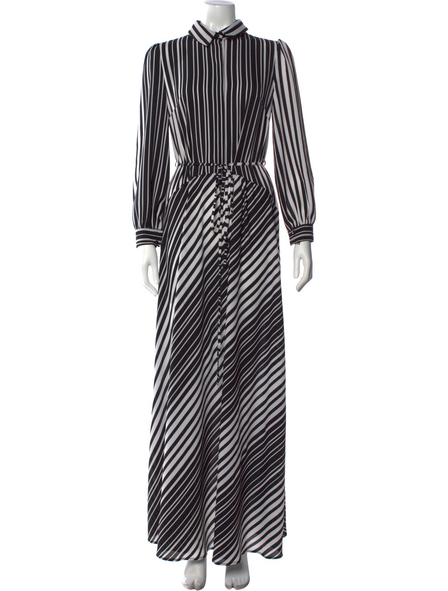 Lilia Stogova Striped Long Dress