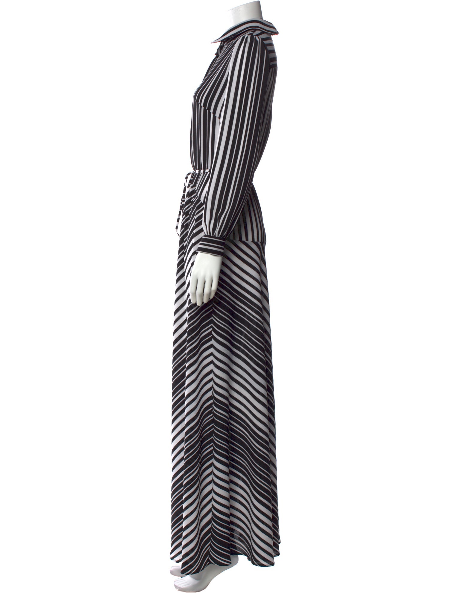 Lilia Stogova Striped Long Dress