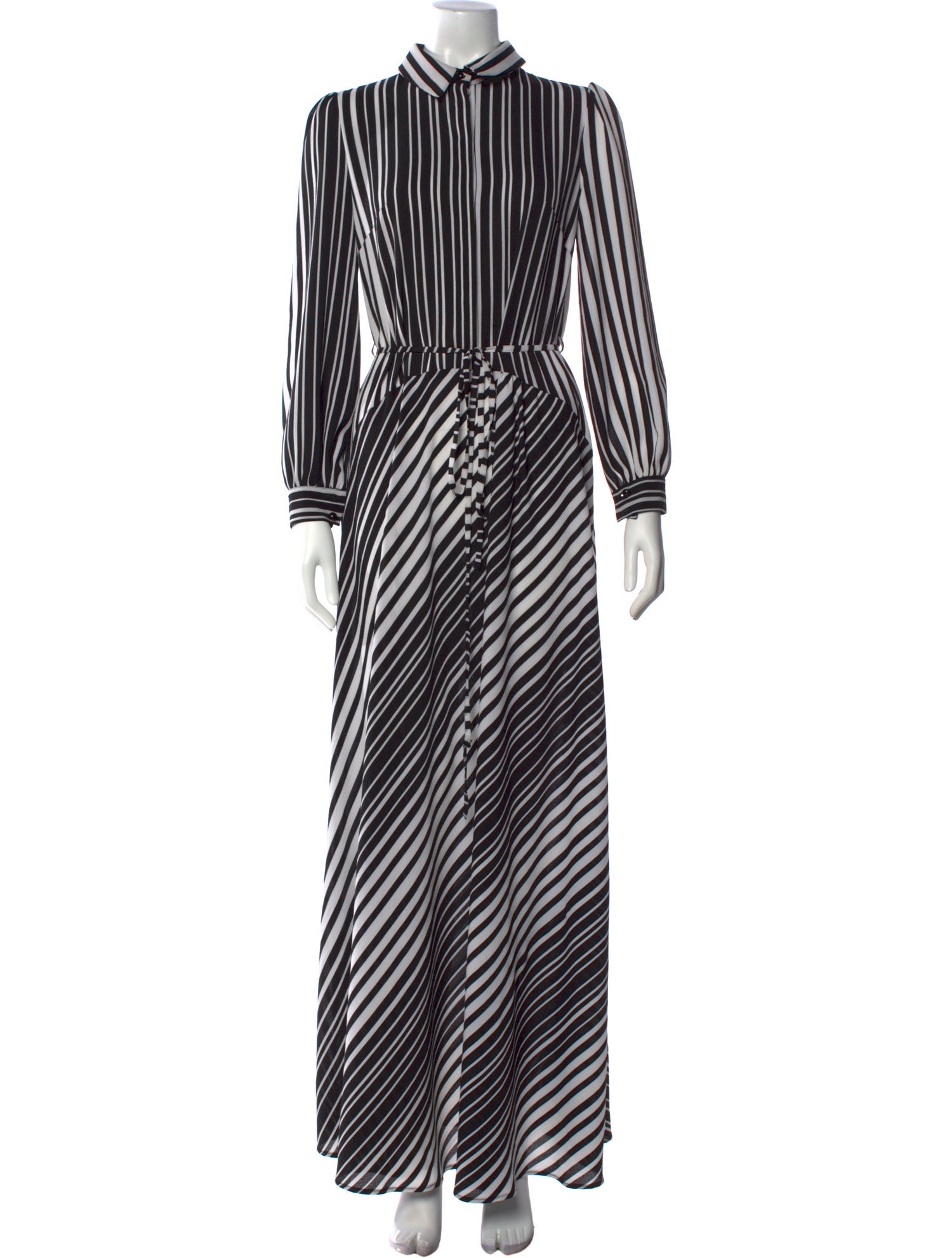 Lilia Stogova Striped Long Dress