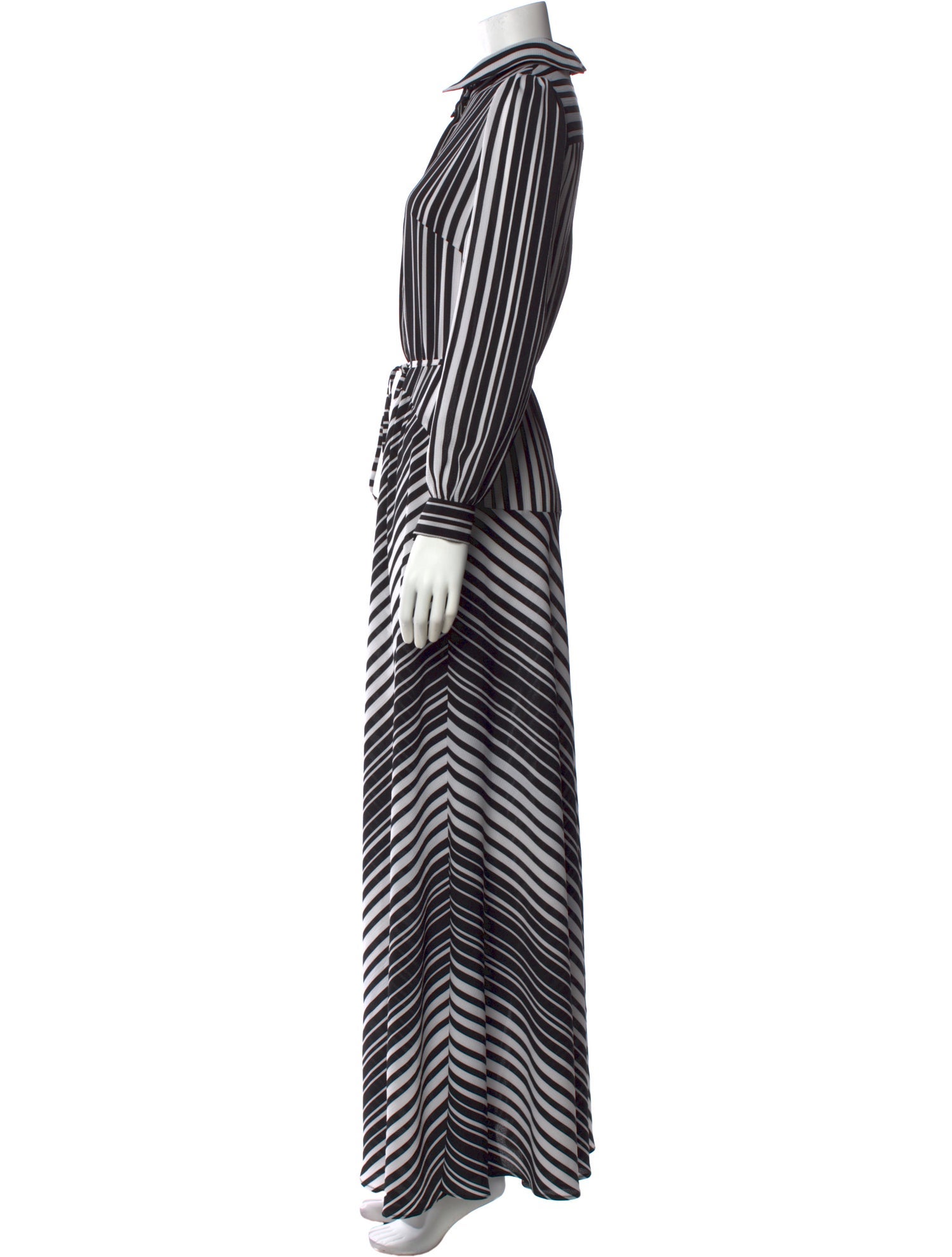 Lilia Stogova Striped Long Dress