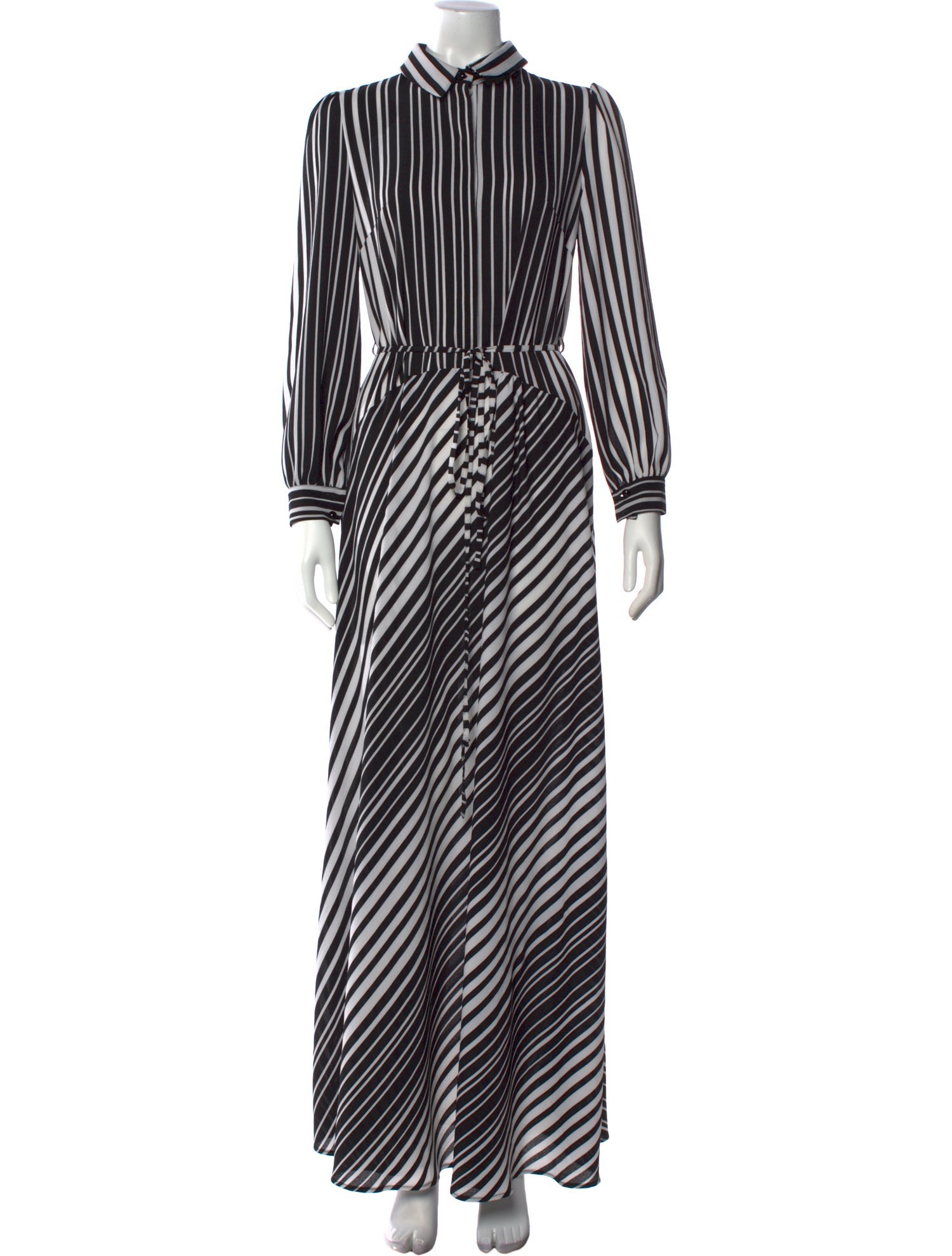 Lilia Stogova Striped Long Dress