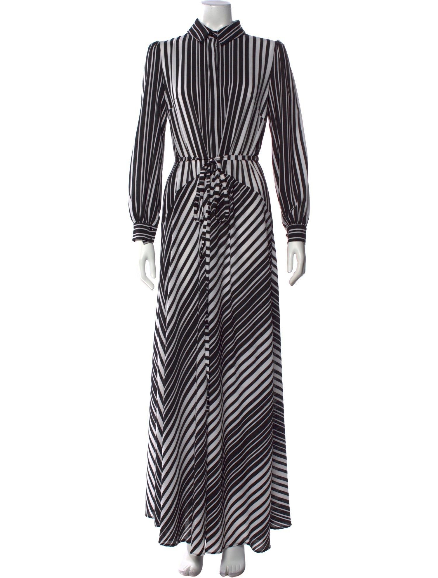 Lilia Stogova Striped Long Dress