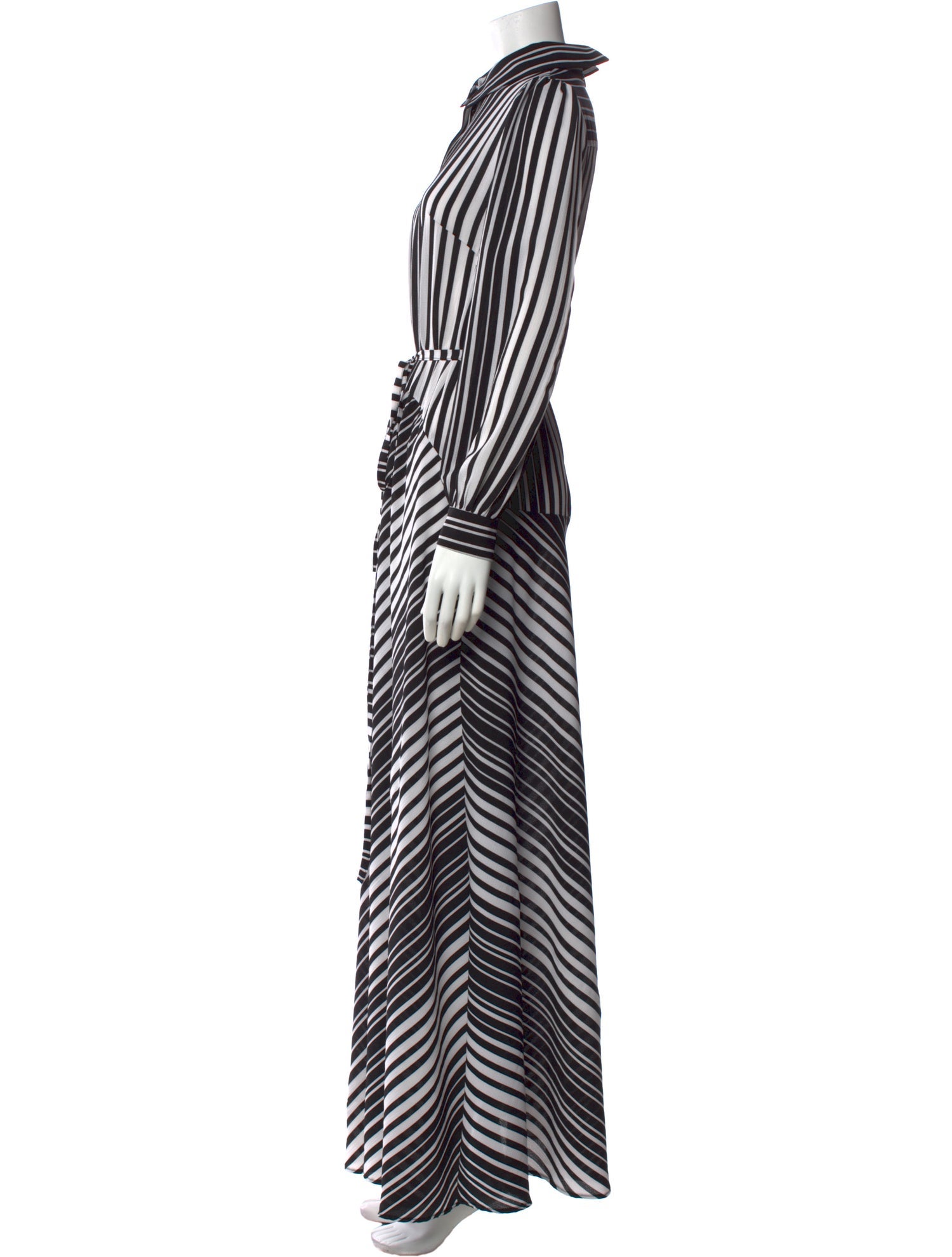 Lilia Stogova Striped Long Dress