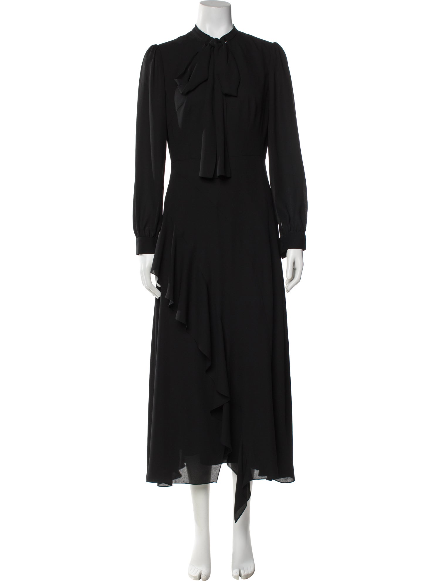 Lilia Stogova Mock Neck Long Dress