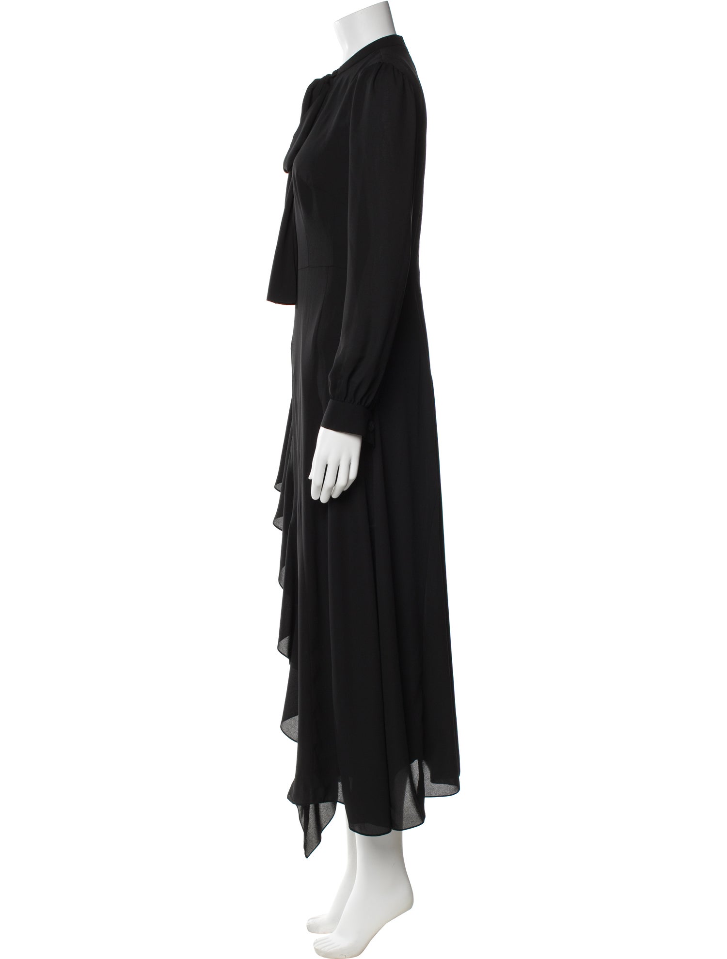 Lilia Stogova Mock Neck Long Dress