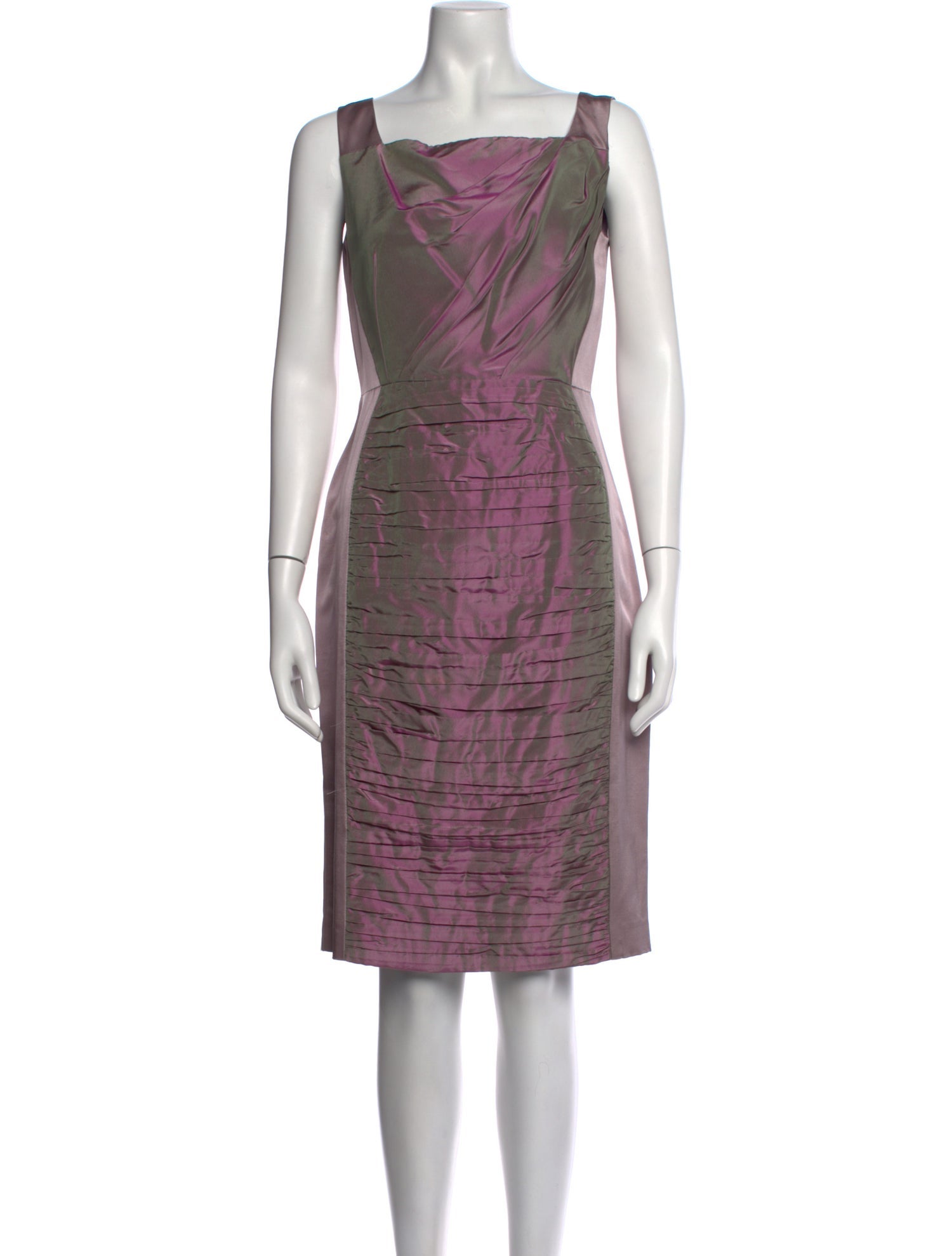 Lilia Stogova Silk Knee-Length Dress