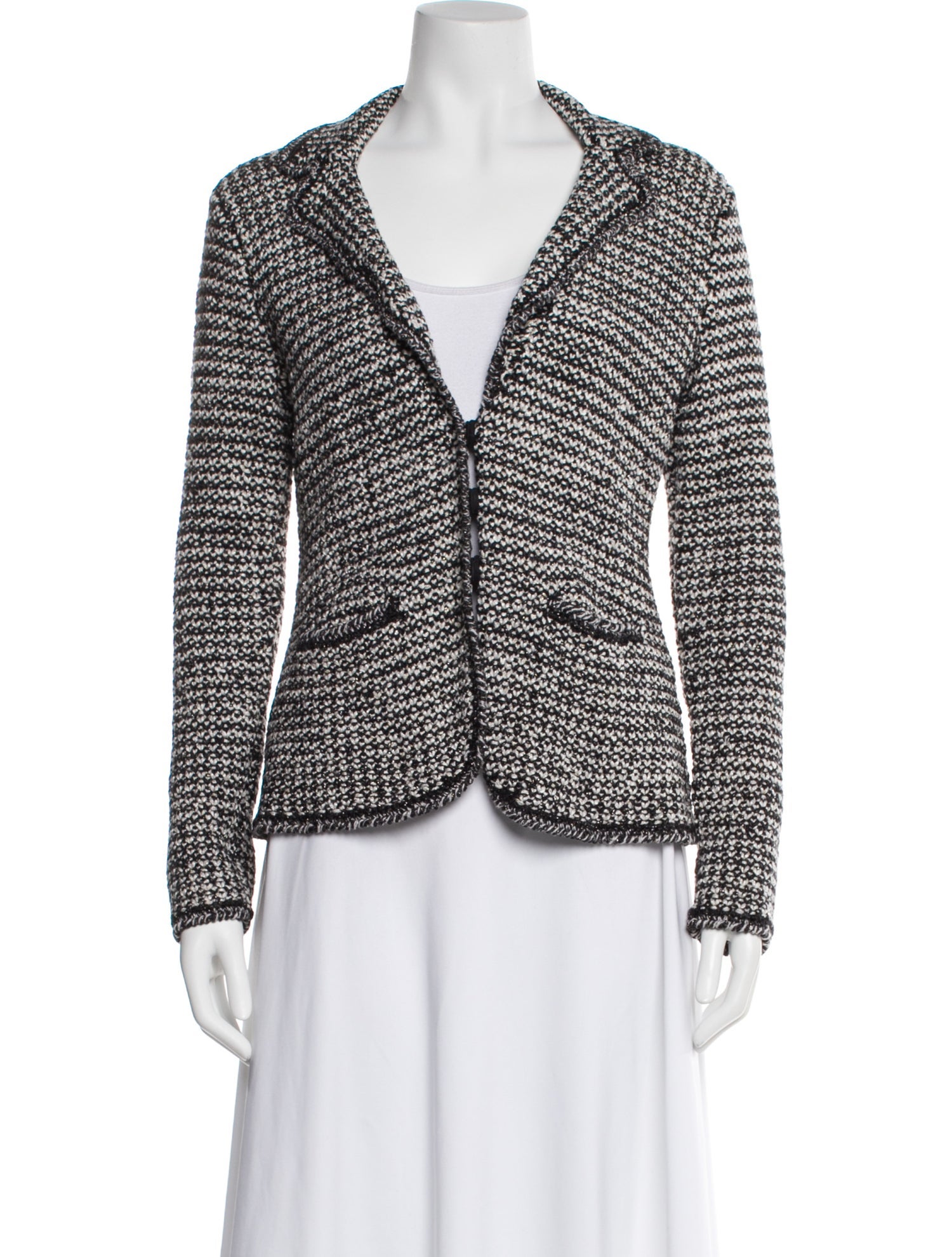 Lilia Stogova Wool Tweed Pattern Blazer