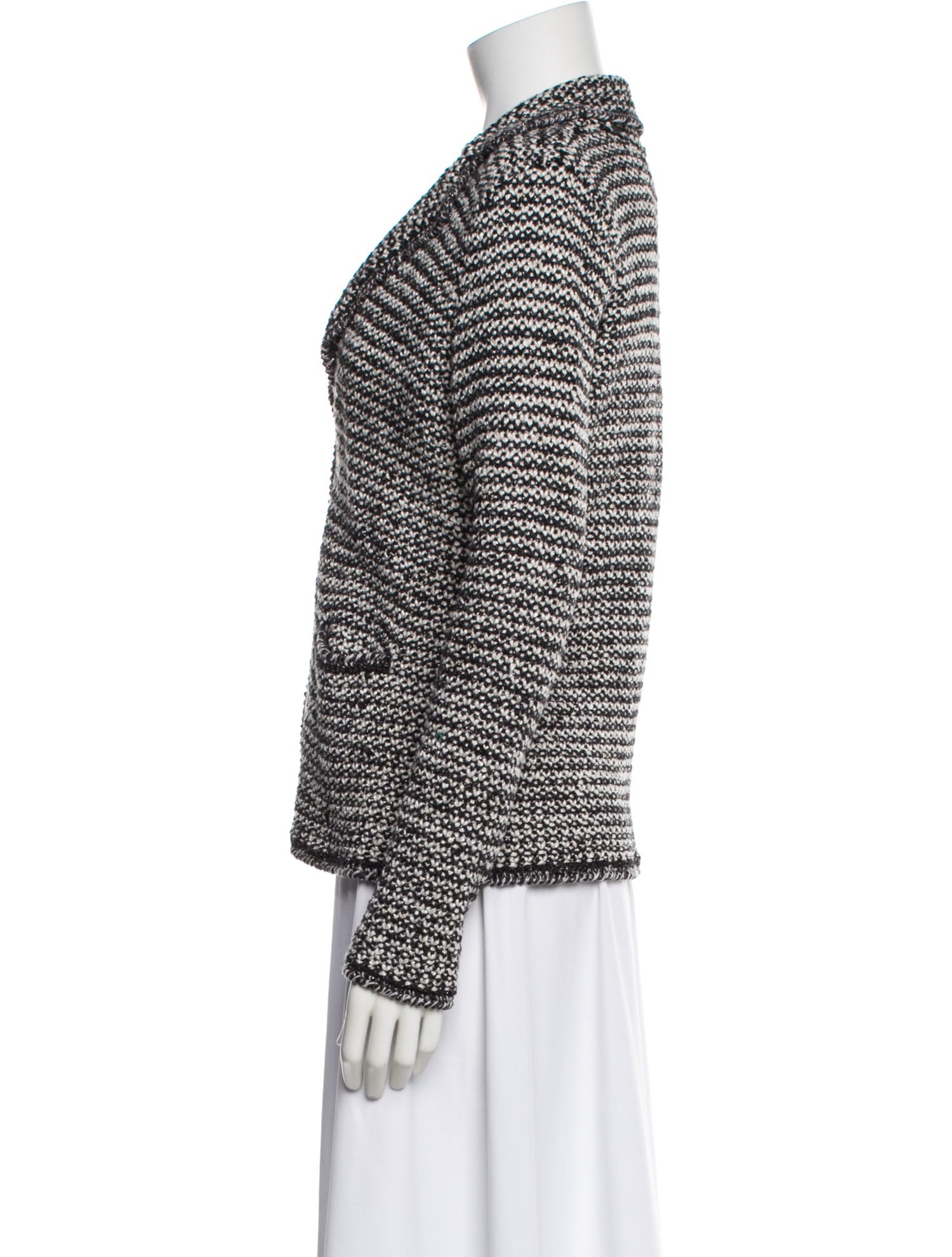 Lilia Stogova Wool Tweed Pattern Blazer