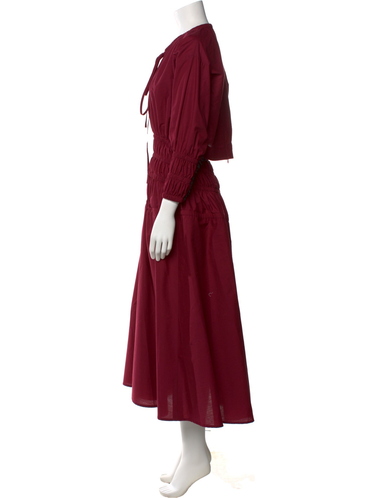 Lilia Stogova Crew Neck Long Dress