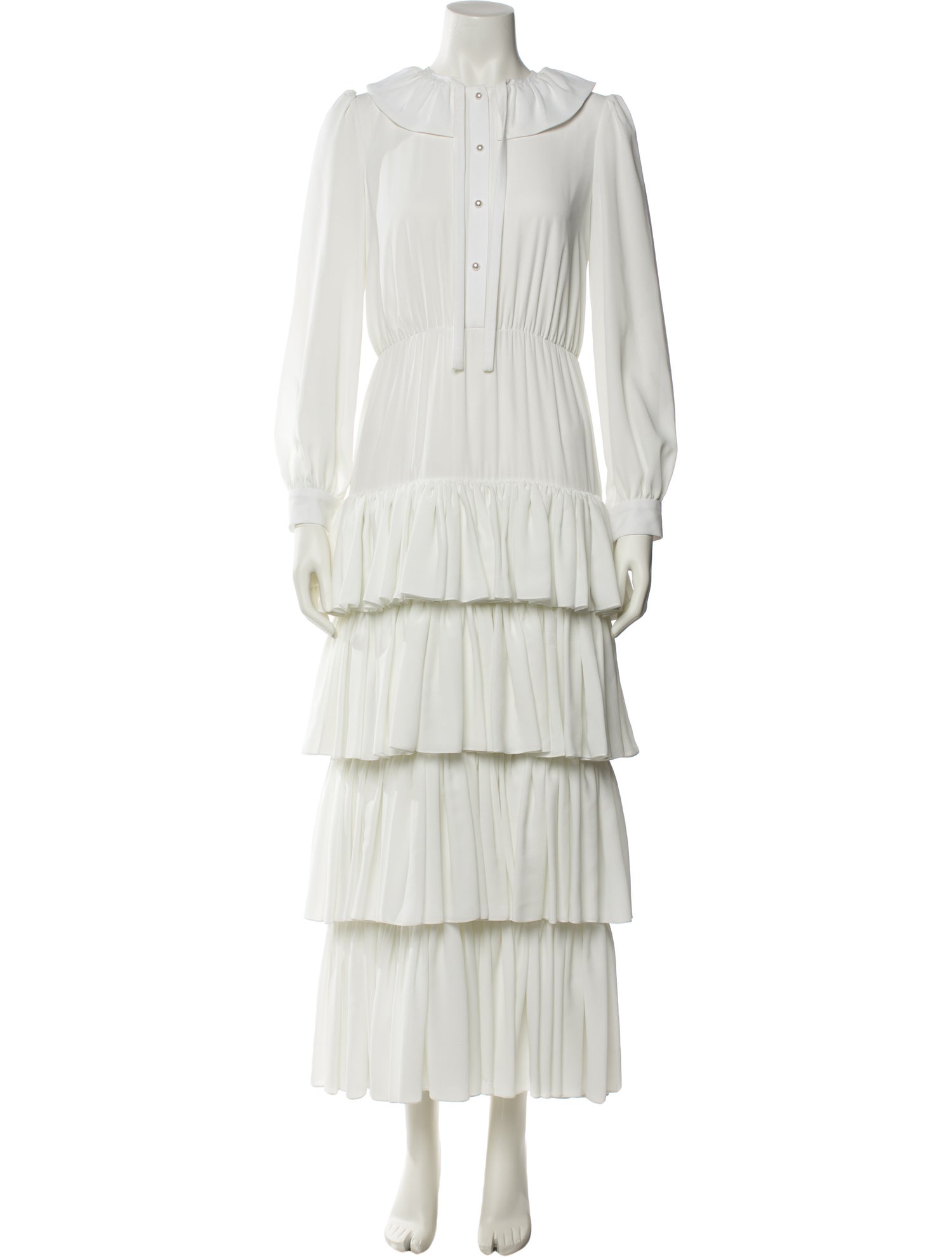 Lilia Stogova Crew Neck Long Dress