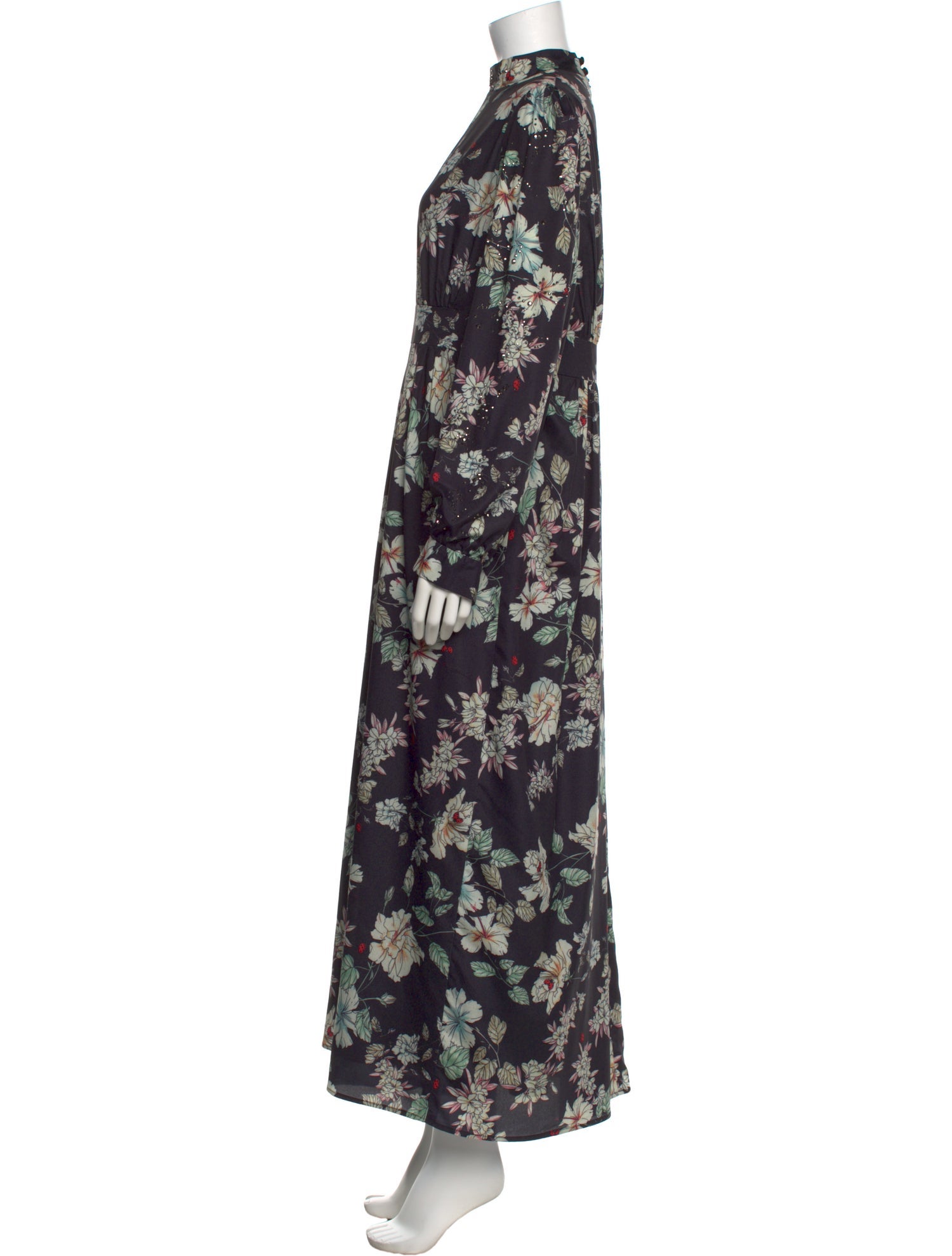Lilia Stogova Floral Print Long Dress