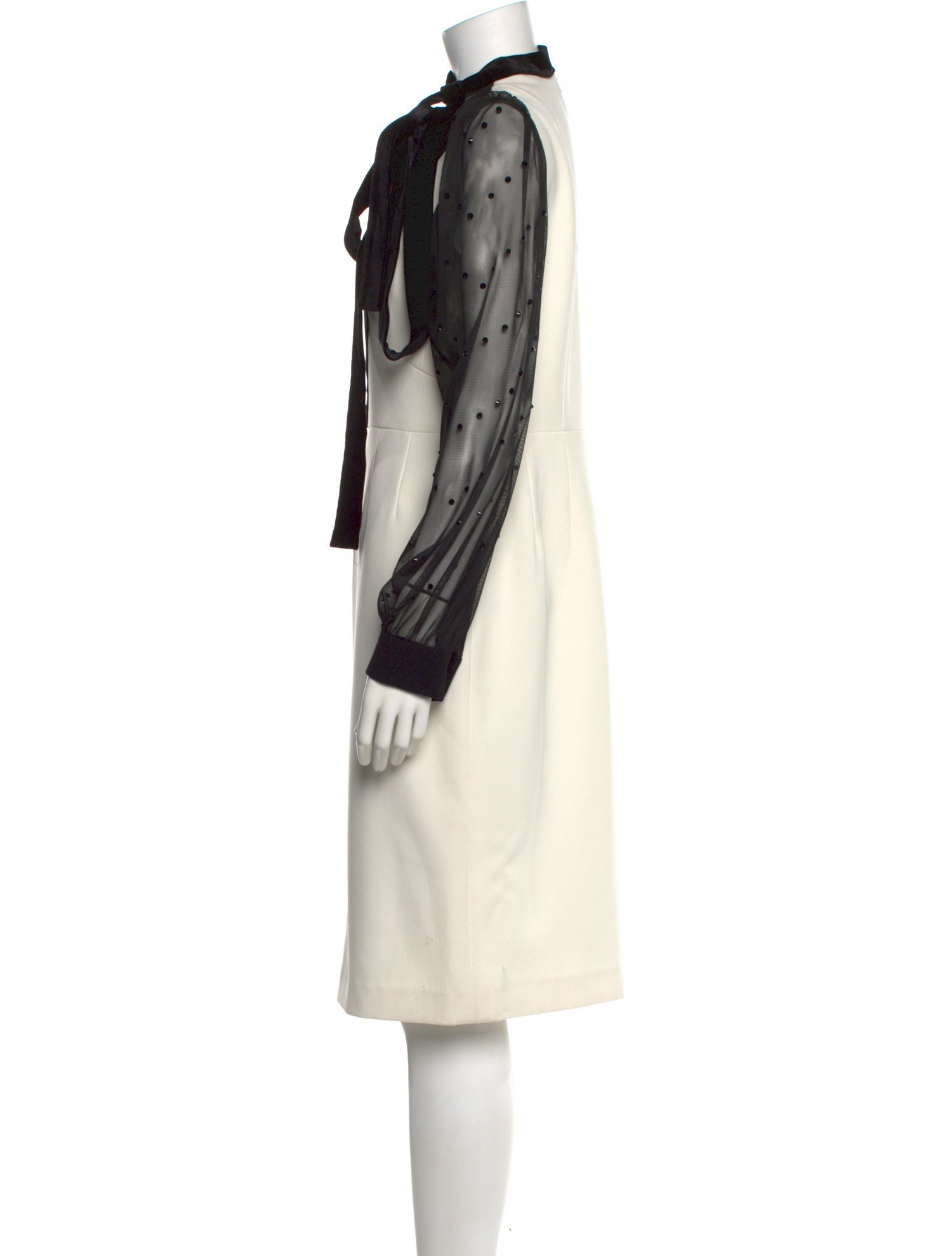Lilia Stogova Silk Knee-Length Dress