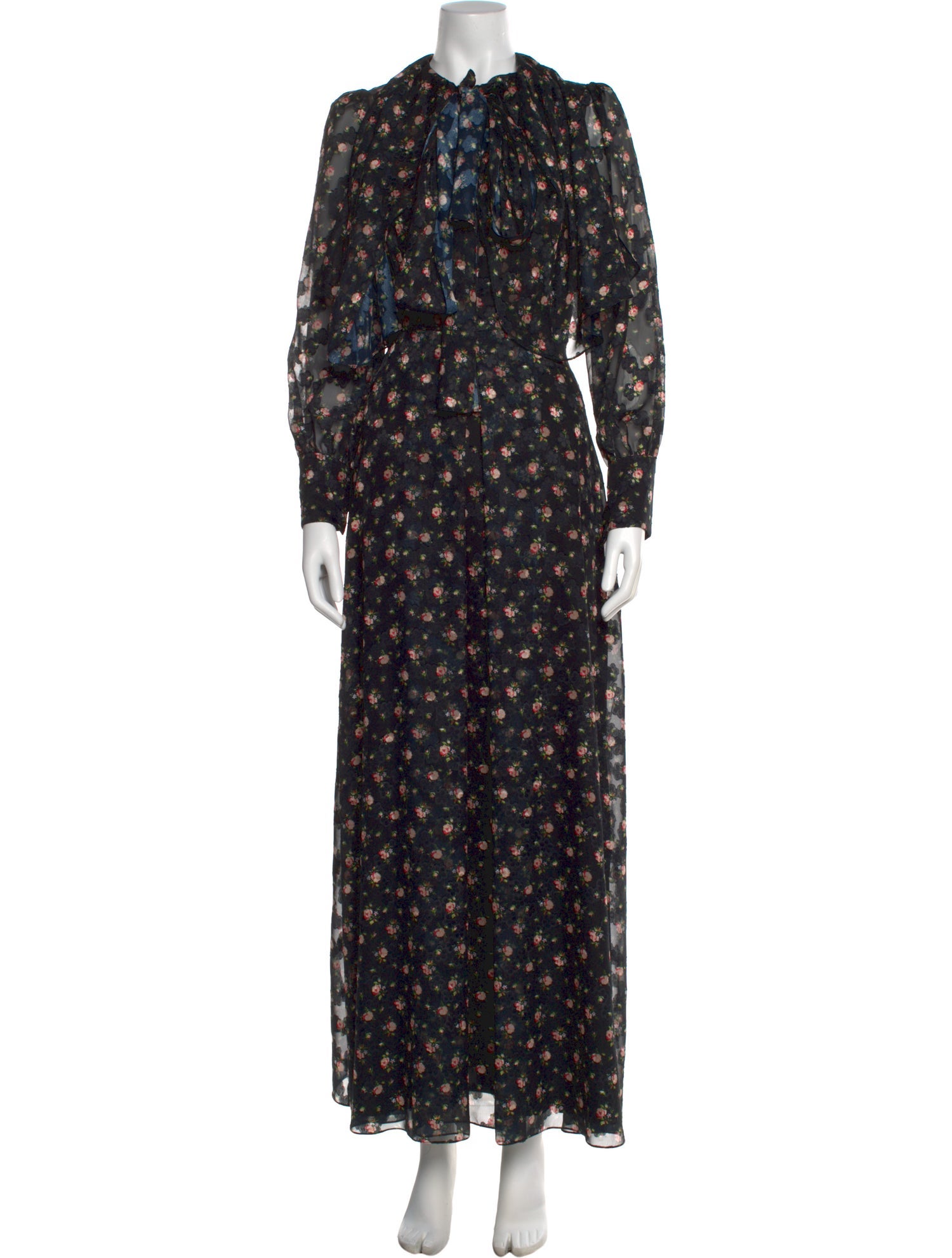 Lilia Stogova Floral Print Long Dress