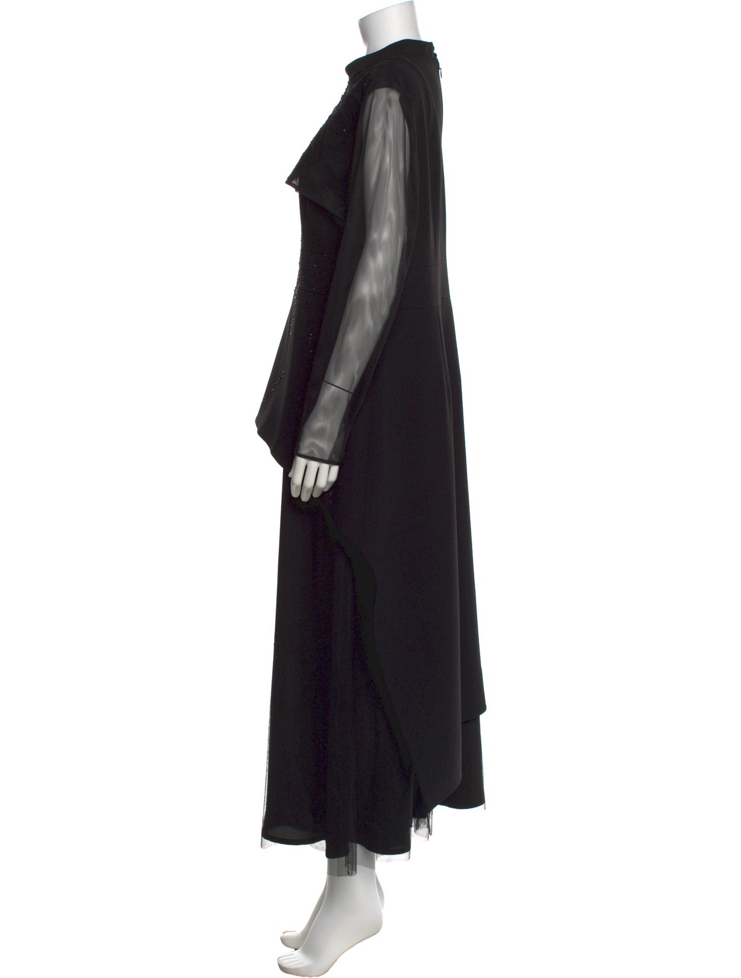 Lilia Stogova Mock Neck Long Dress