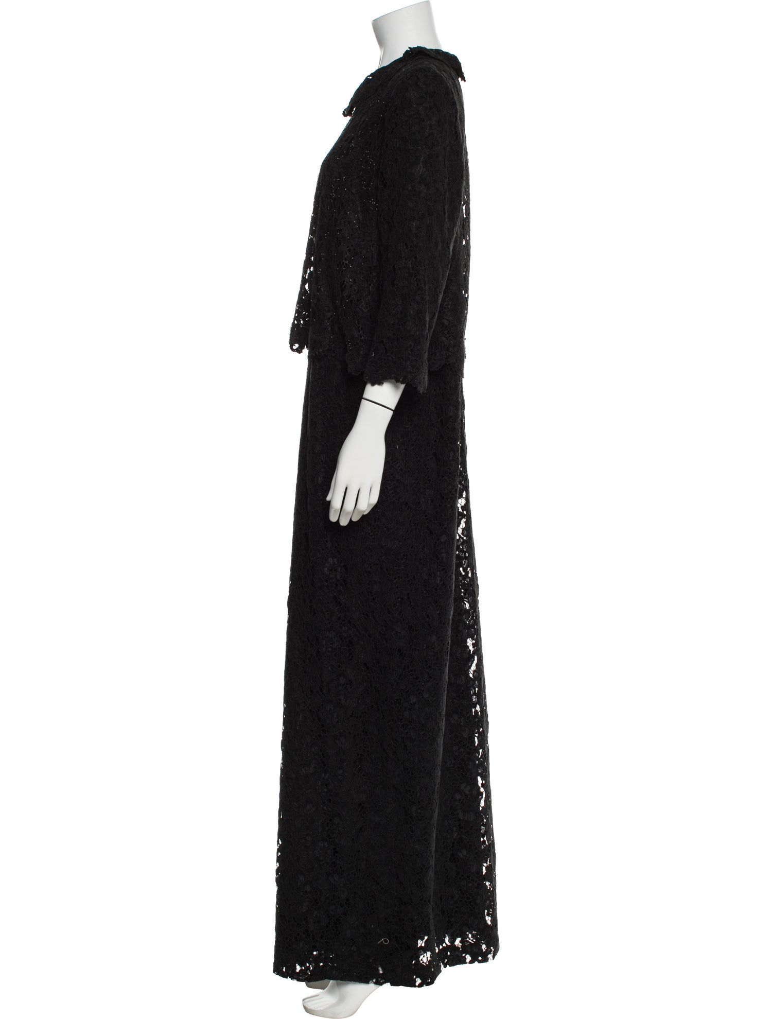 Lilia Stogova Mock Neck Long Dress