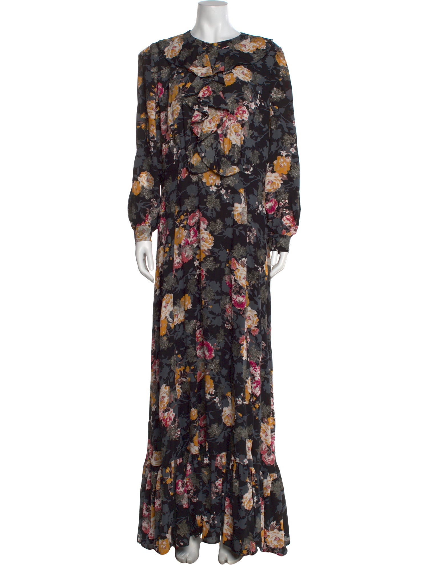 Lilia Stogova Floral Print Long Dress