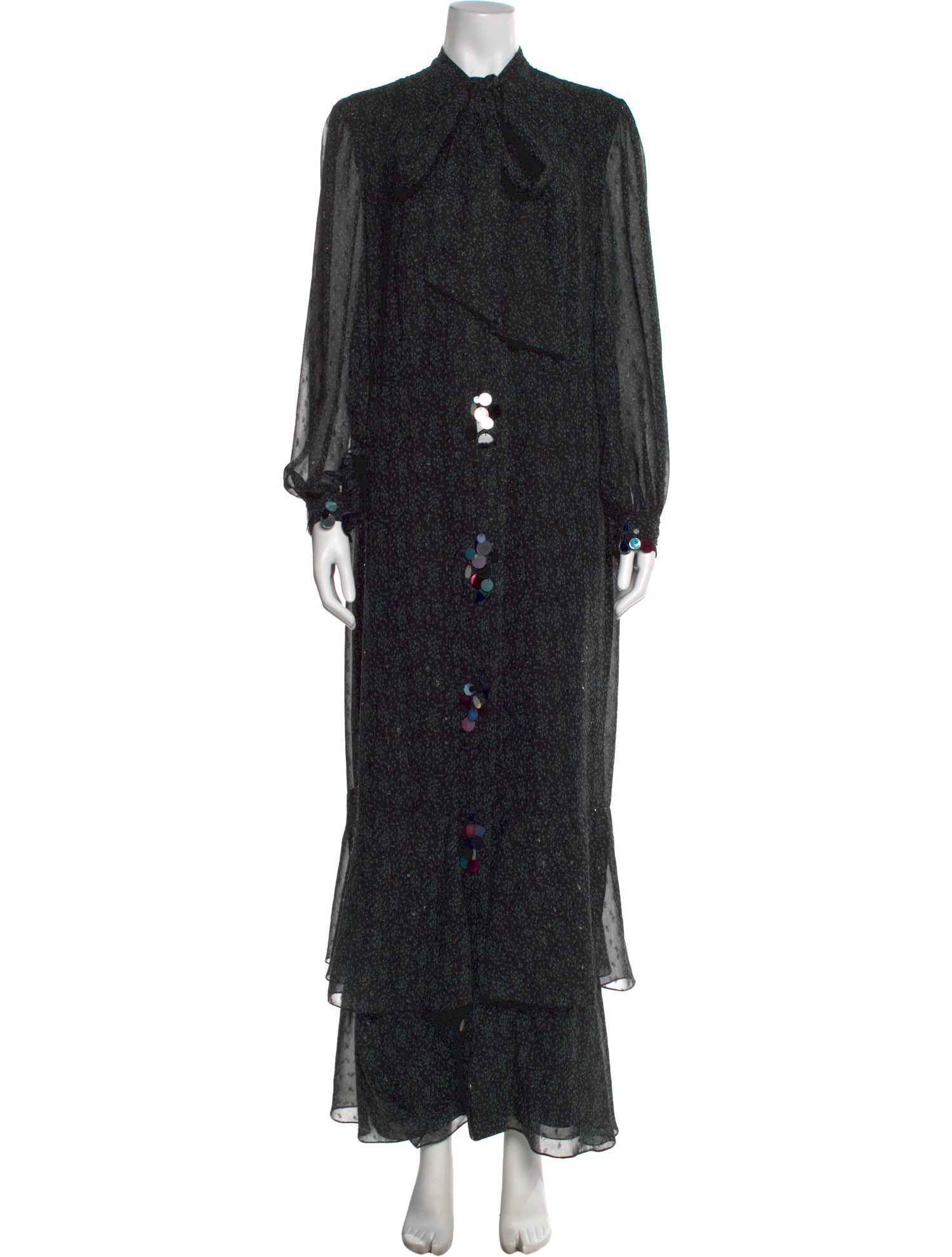 Lilia Stogova Floral Print Long Dress