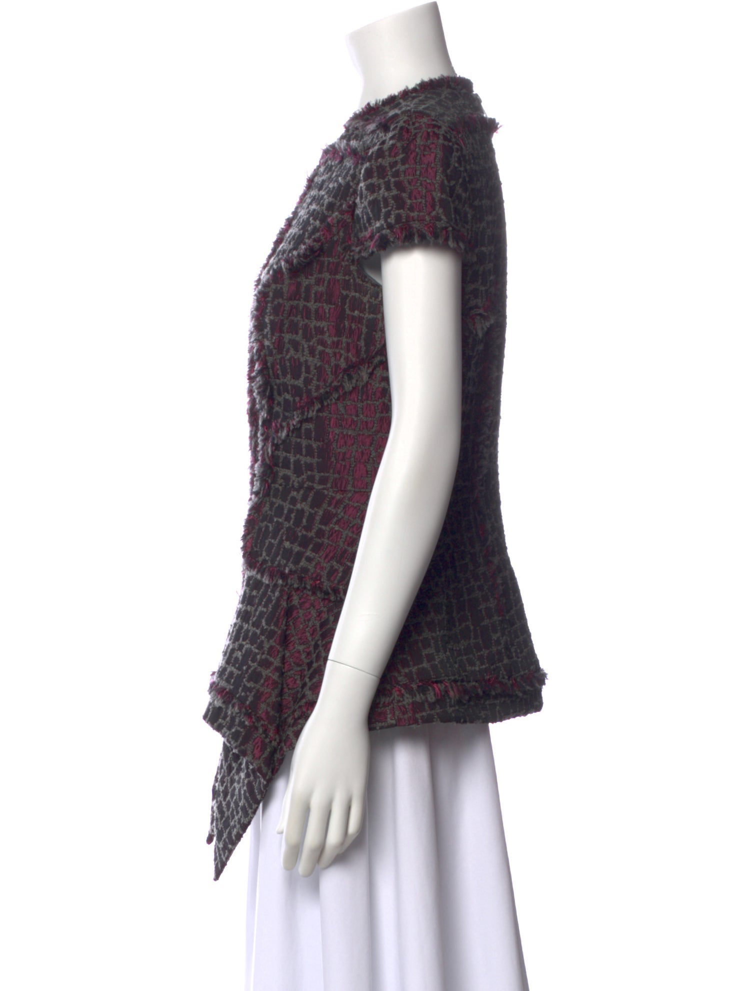 Lilia Stogova Printed Crew Neck Blouse