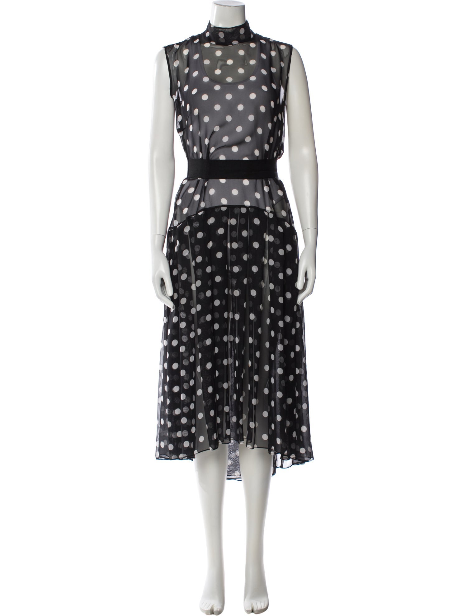 Lilia Stogova Polka Dot Print Long Dress