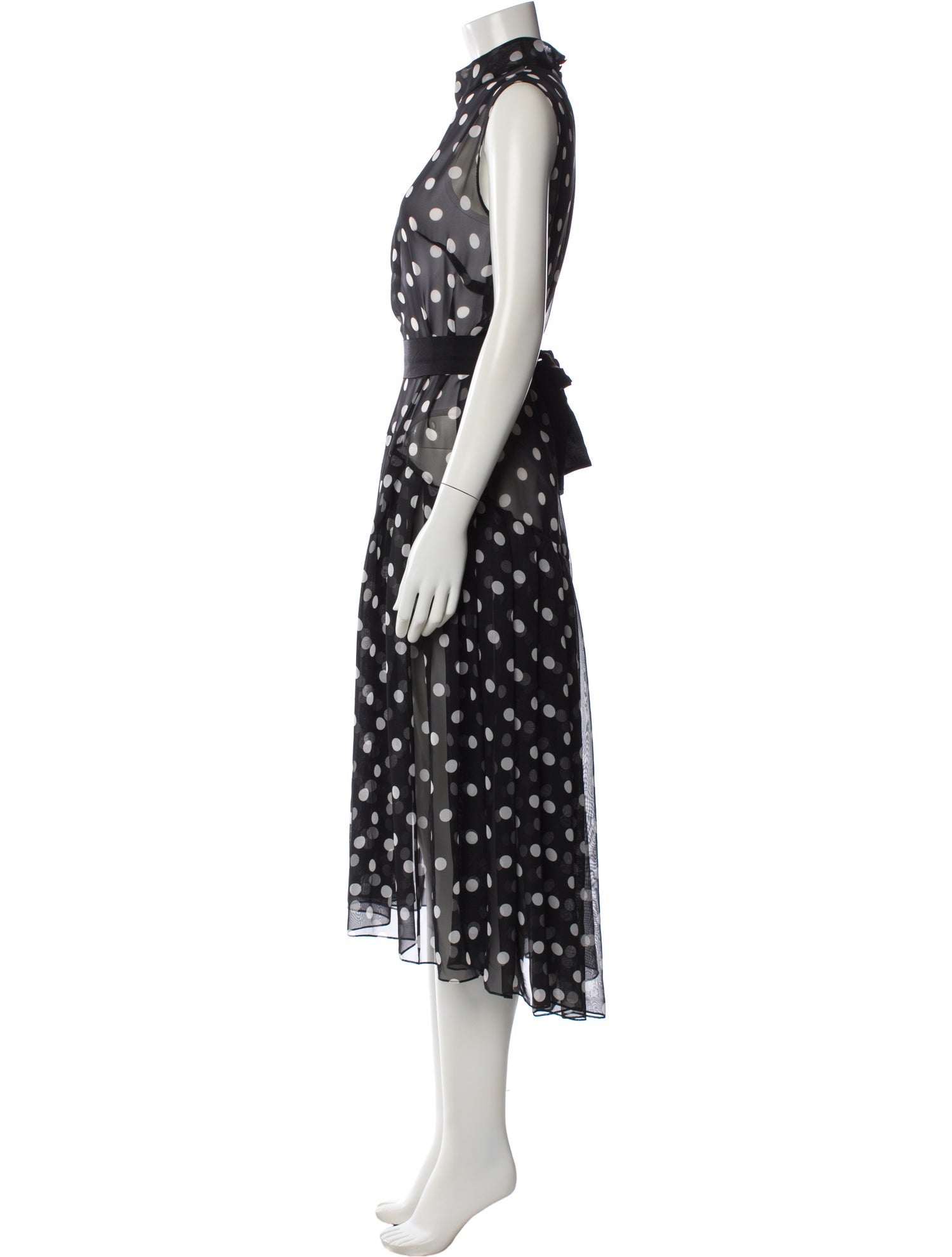 Lilia Stogova Polka Dot Print Long Dress