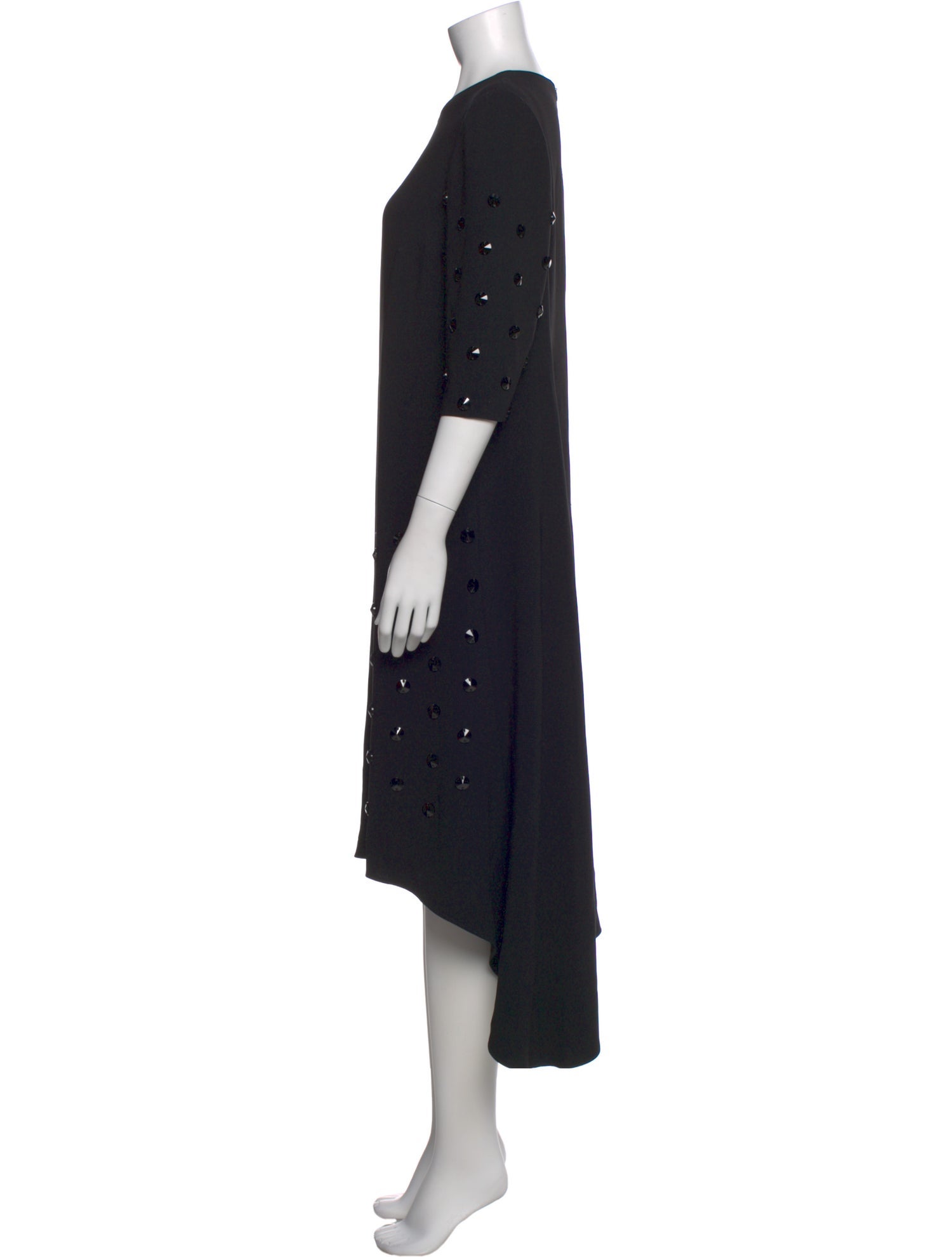 Lilia Stogova Crew Neck Long Dress