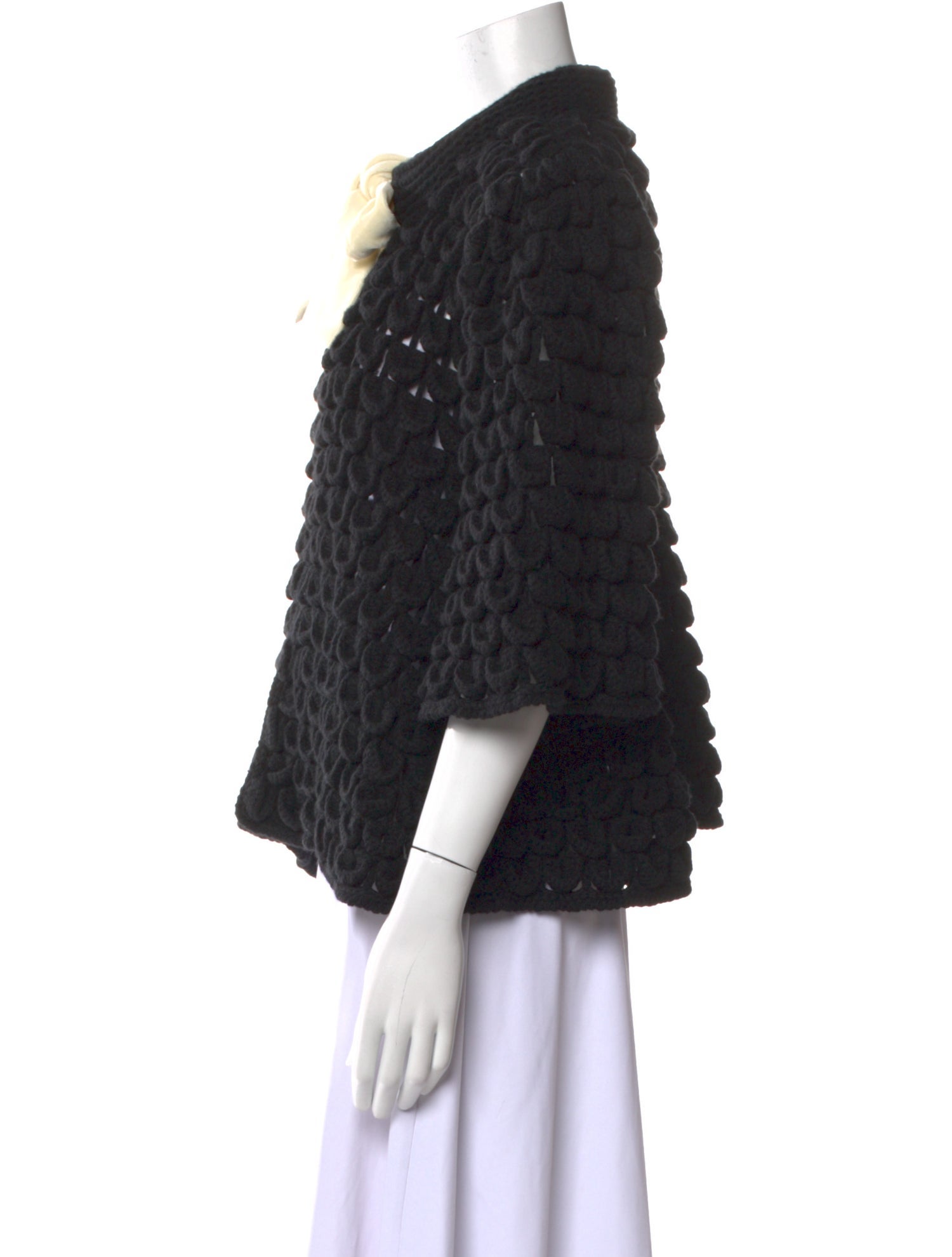 Letanne Cashmere Tie Neck Sweater