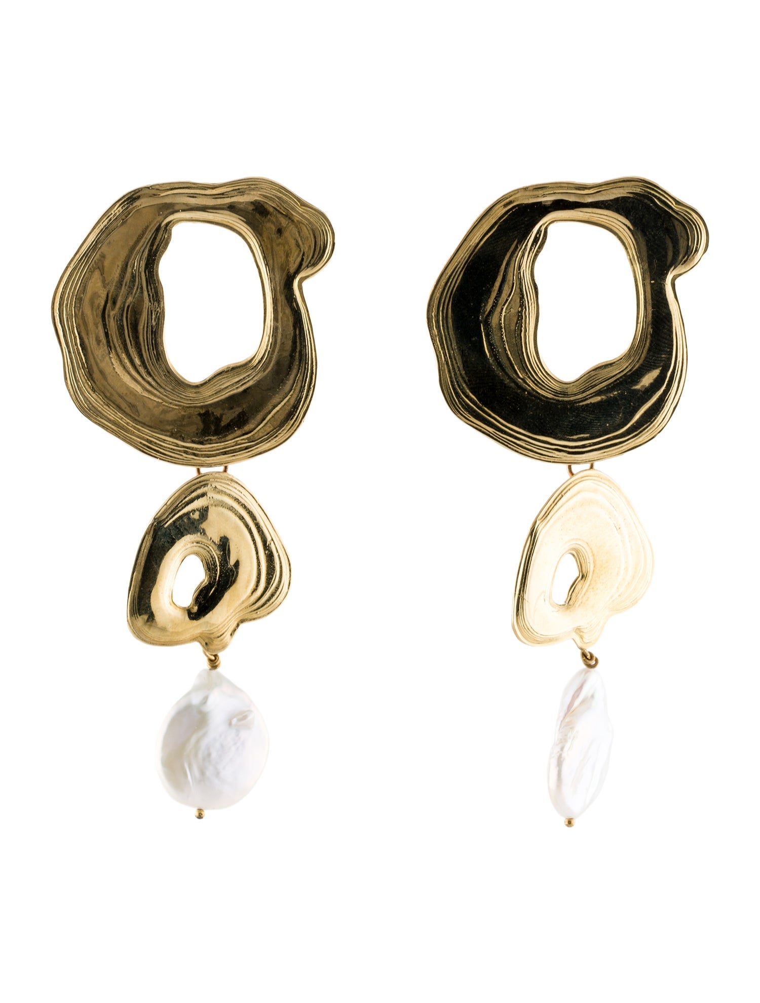 Leigh Miller Pearl Whirlpool Drop Earrings