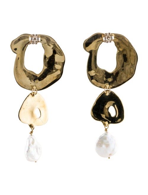 Leigh Miller Pearl Whirlpool Drop Earrings
