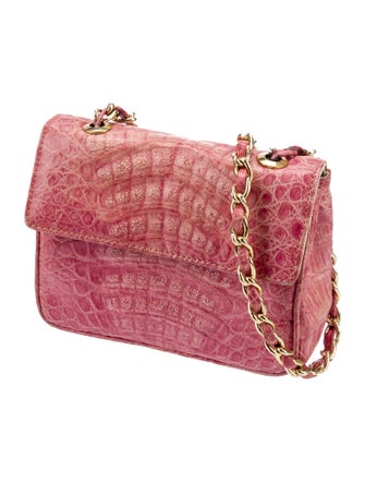 Lana Marks Embossed Leather Crossbody Bag