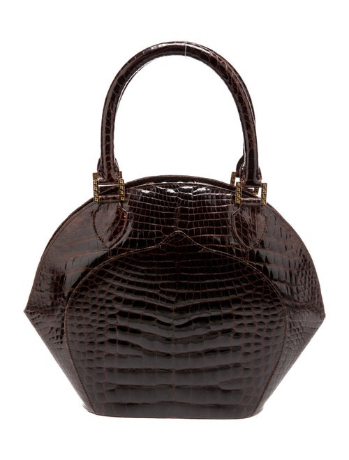 Lana Marks Alligator Top Handle Bag