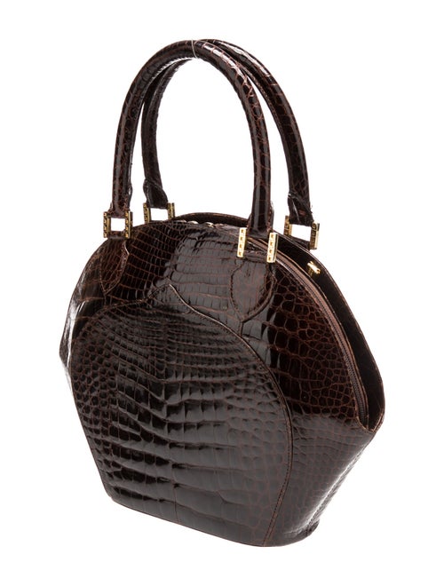 Lana Marks Alligator Top Handle Bag