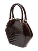 Lana Marks Alligator Top Handle Bag