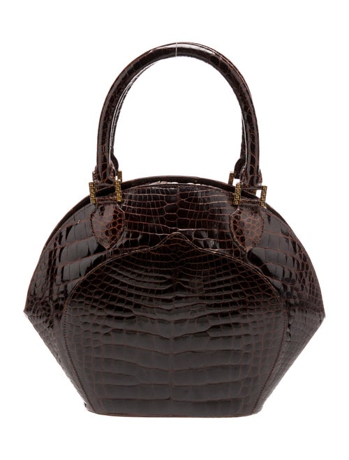 Lana Marks Alligator Top Handle Bag
