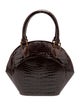 Lana Marks Alligator Top Handle Bag