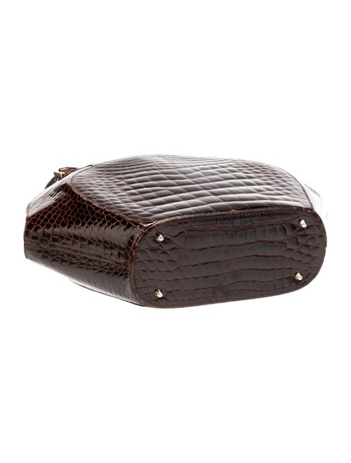 Lana Marks Alligator Top Handle Bag