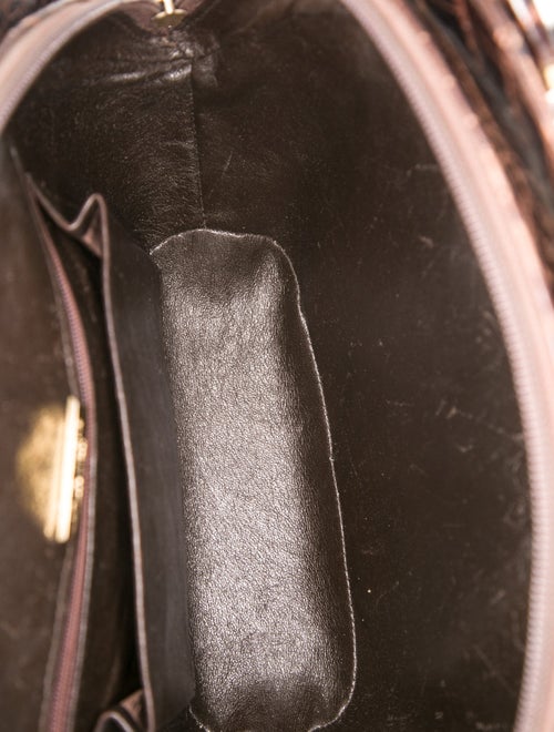 Lana Marks Alligator Top Handle Bag