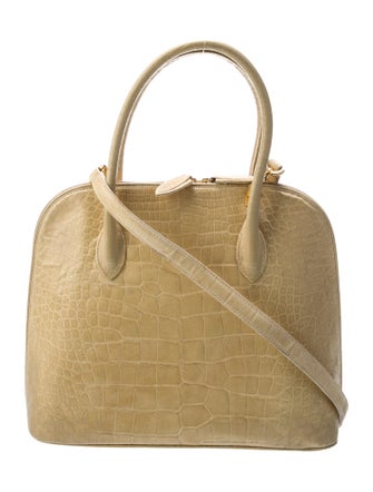 Lana Marks Alligator Top Handle Bag