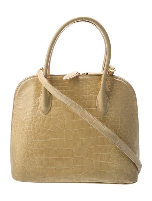 Lana Marks Alligator Top Handle Bag