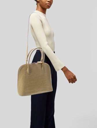 Lana Marks Alligator Top Handle Bag