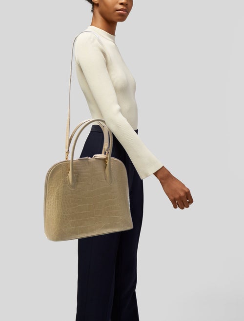 Lana Marks Alligator Top Handle Bag