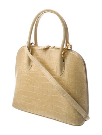 Lana Marks Alligator Top Handle Bag