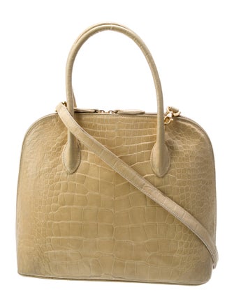 Lana Marks Alligator Top Handle Bag