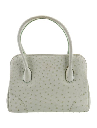Lana Marks Ostrich Top Handle Bag