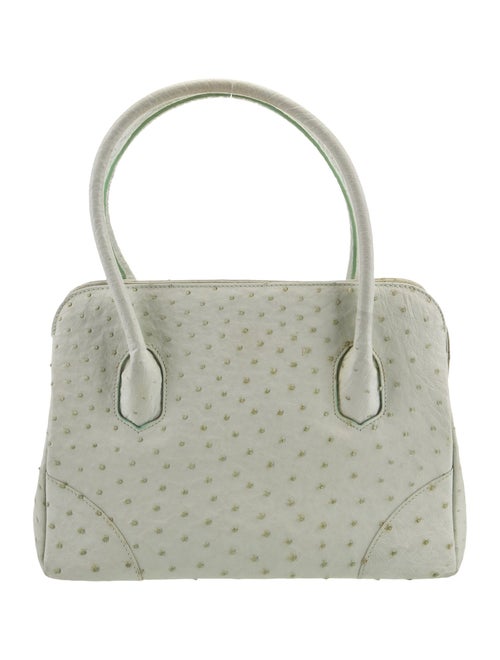 Lana Marks Ostrich Top Handle Bag