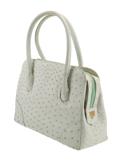 Lana Marks Ostrich Top Handle Bag