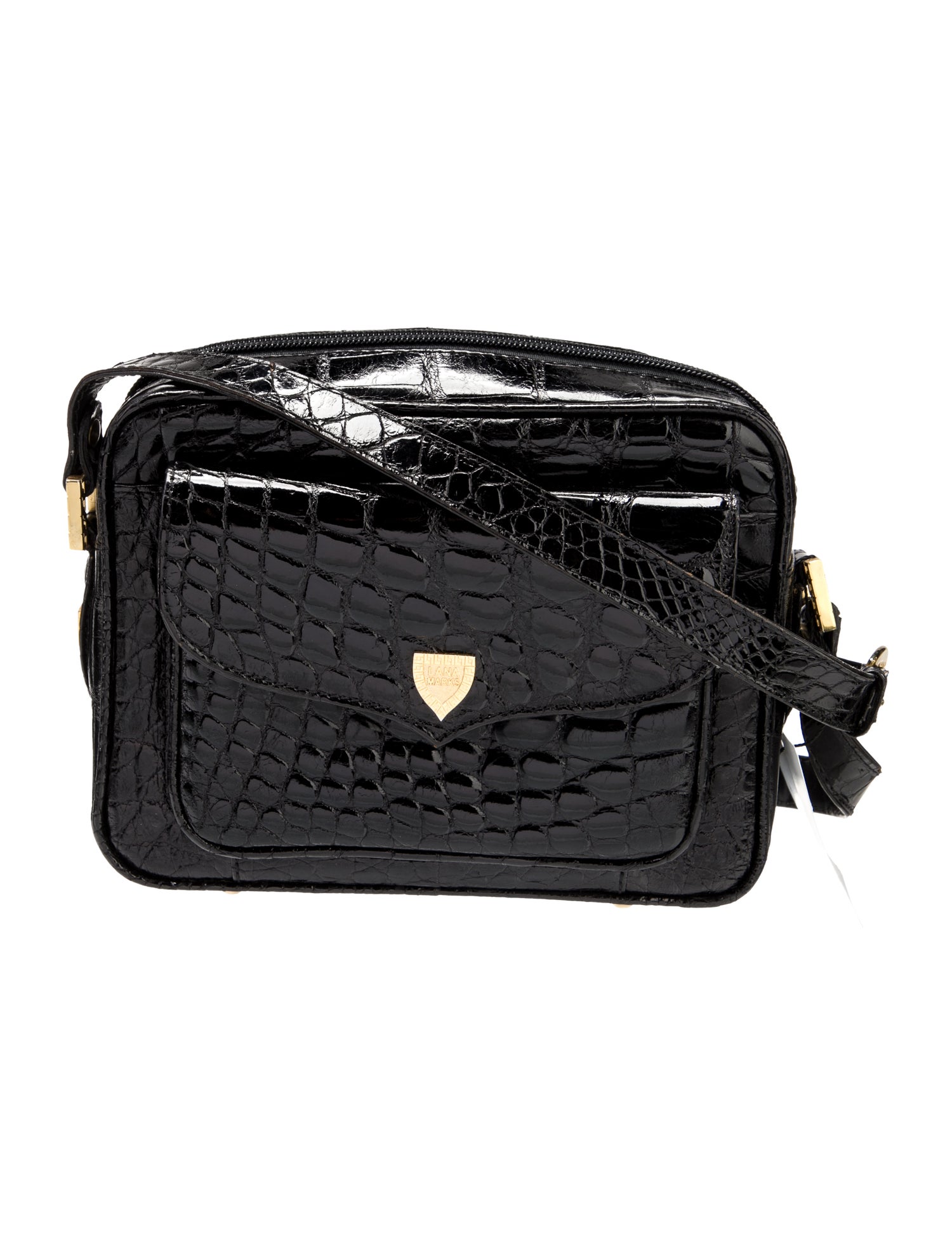 Lana Marks Crocodile Crossbody Bag