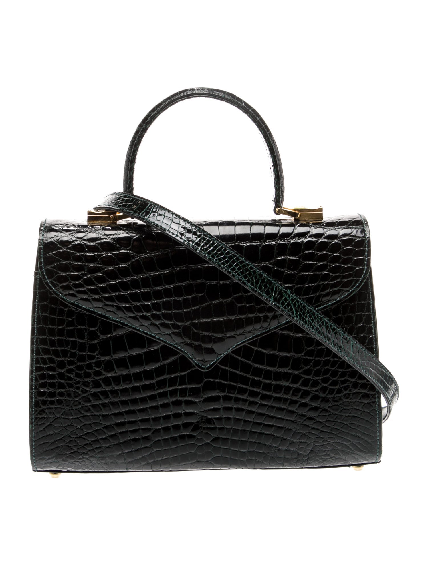 Lana Marks Alligator Top Handle Bag