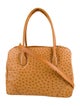 Lana Marks Ostrich Top Handle Bag