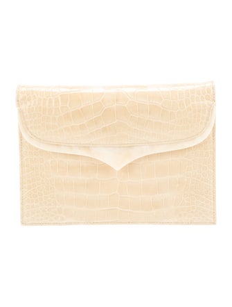 Lana Marks Alligator Clutch