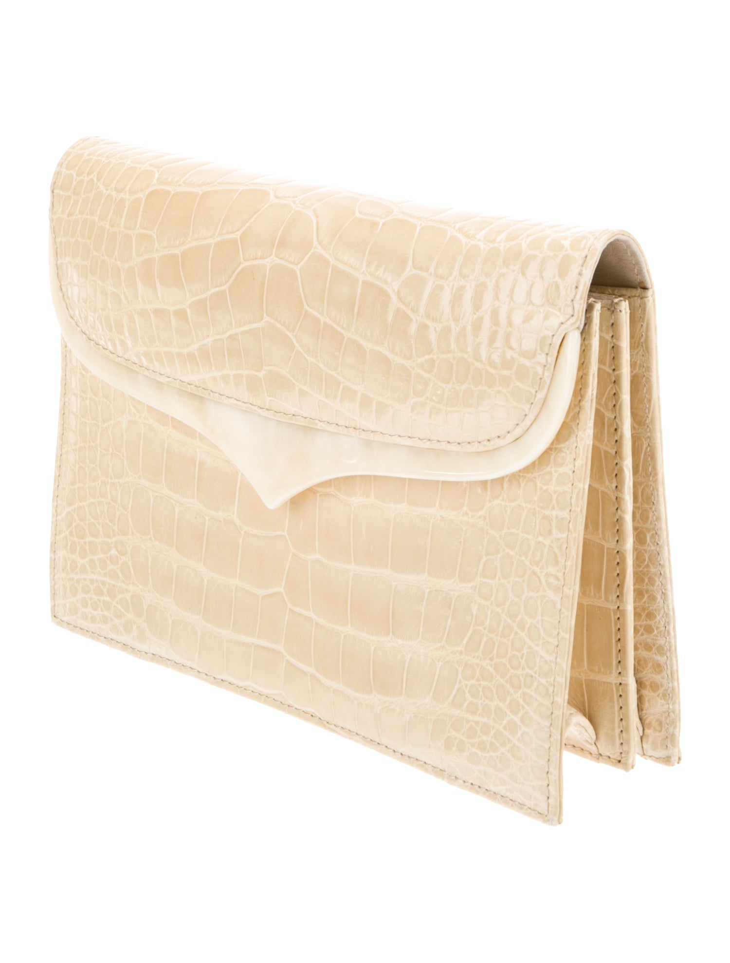 Lana Marks Alligator Clutch
